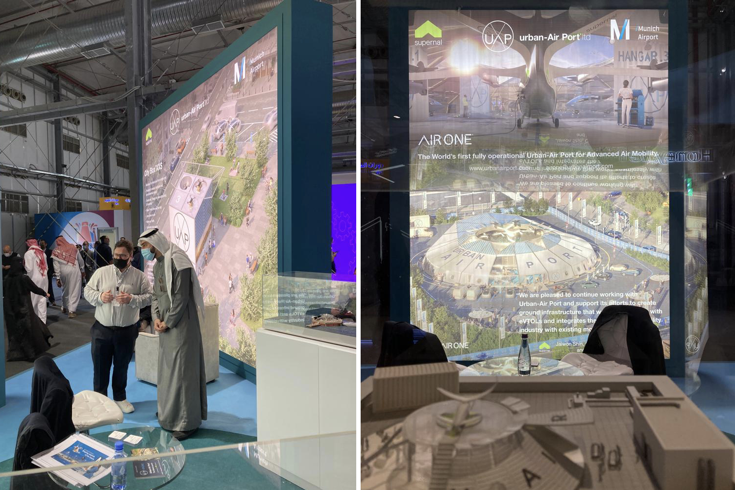 Photo of Urban-Air Port's stand at the 2022 LEAP Conference 